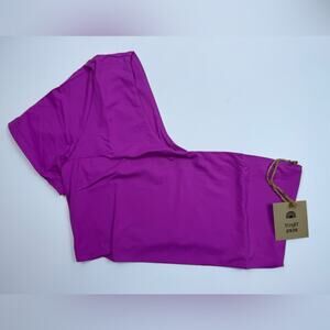 NWT Free People x Toast Signature One Shoulder Crop Bikini Top Purple
Orchid Sm